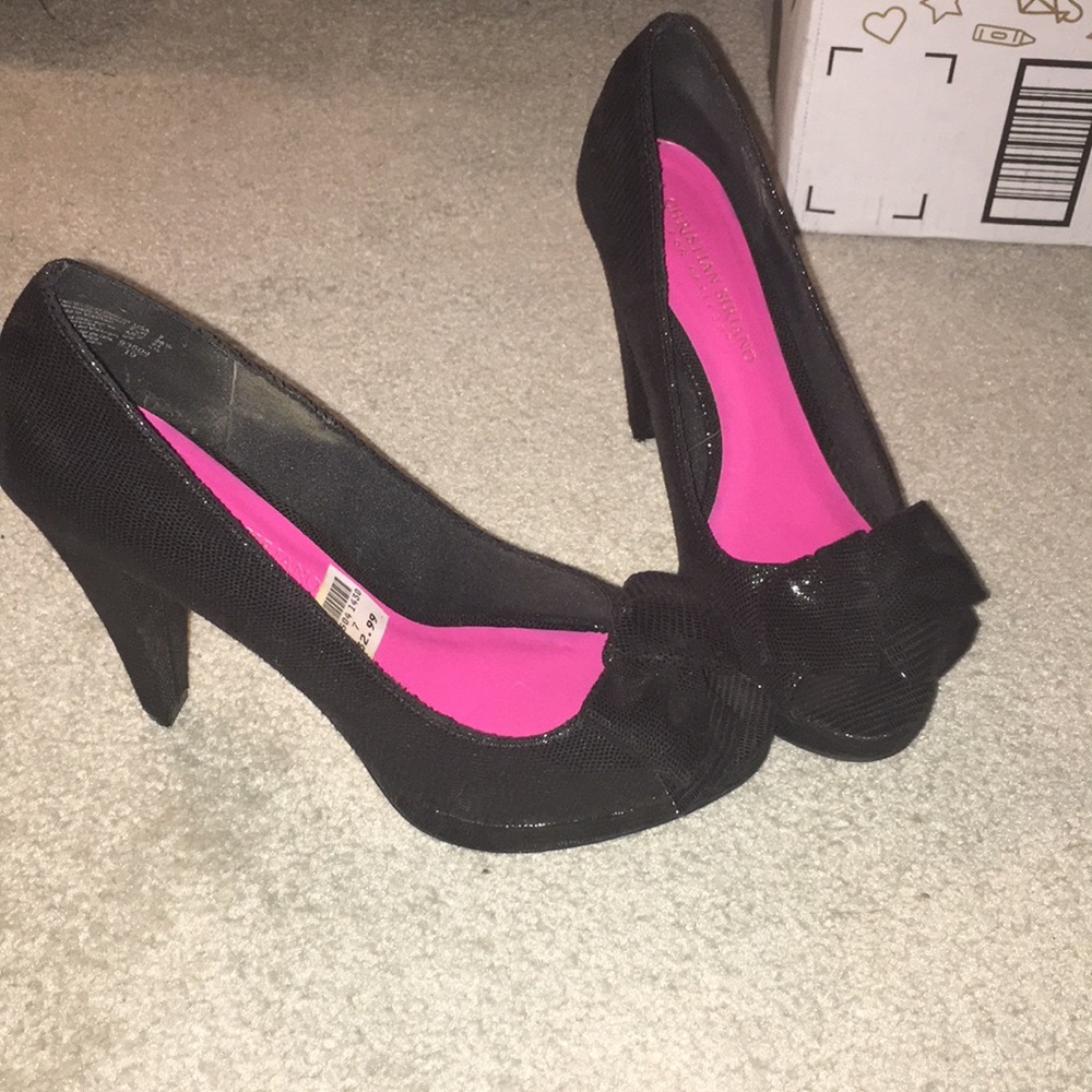Black high heels